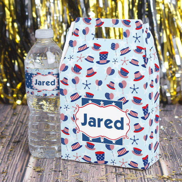 Patriotic Celebration Gable Favor Box - In Context