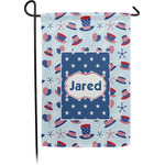 Patriotic Celebration Small Garden Flag - Single Sided w/ Name or Text