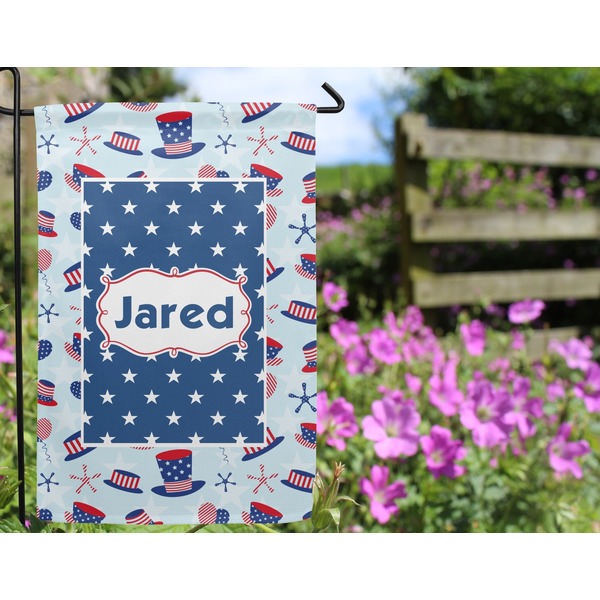 Patriotic Celebration Garden Flag - Outside In Flowers
