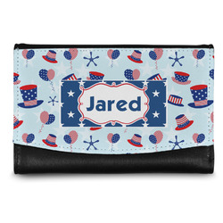 Patriotic Celebration Genuine Leather Women's Wallet - Small (Personalized)