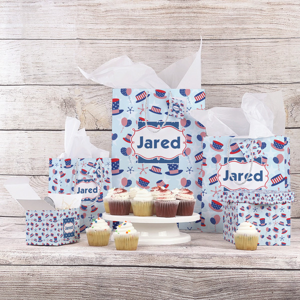 Patriotic Celebration Gift Bags - In Context