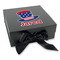 Patriotic Celebration Gift Boxes with Magnetic Lid - Black - Front (angle)