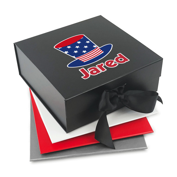 Custom Patriotic Celebration Gift Box with Magnetic Lid (Personalized)