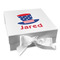 Patriotic Celebration Gift Boxes with Magnetic Lid - White - Front