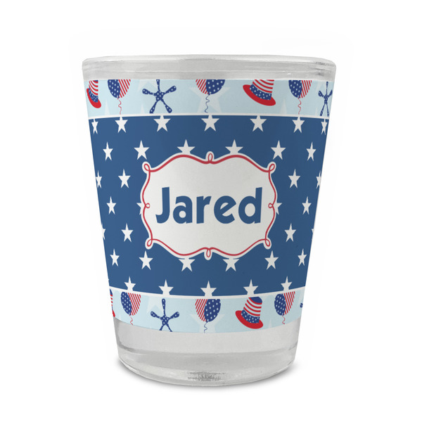 Custom Patriotic Celebration Glass Shot Glass - 1.5 oz - Set of 4 (Personalized)