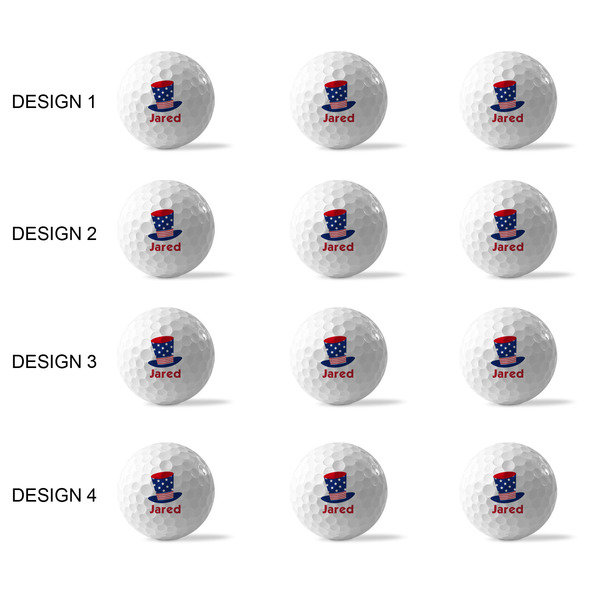 Patriotic Celebration Golf Balls - Generic - Set of 12 - APPROVAL