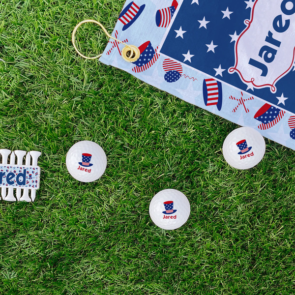 Patriotic Celebration Golf Balls - Generic - Set of 3 - LIFESTYLE
