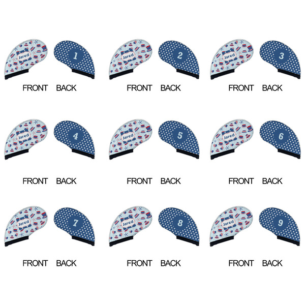 Patriotic Celebration Golf Club Covers - APPROVAL (set of 9)