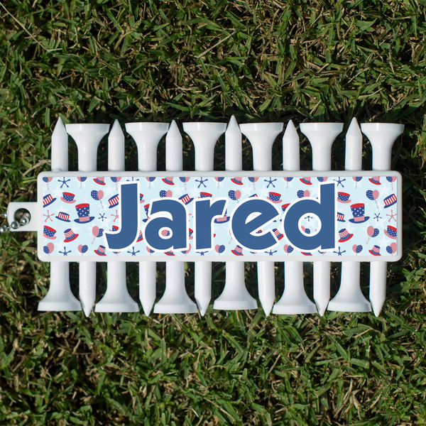 Custom Patriotic Celebration Golf Tees & Ball Markers Set (Personalized)