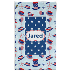 Patriotic Celebration Golf Towel - Poly-Cotton Blend w/ Name or Text