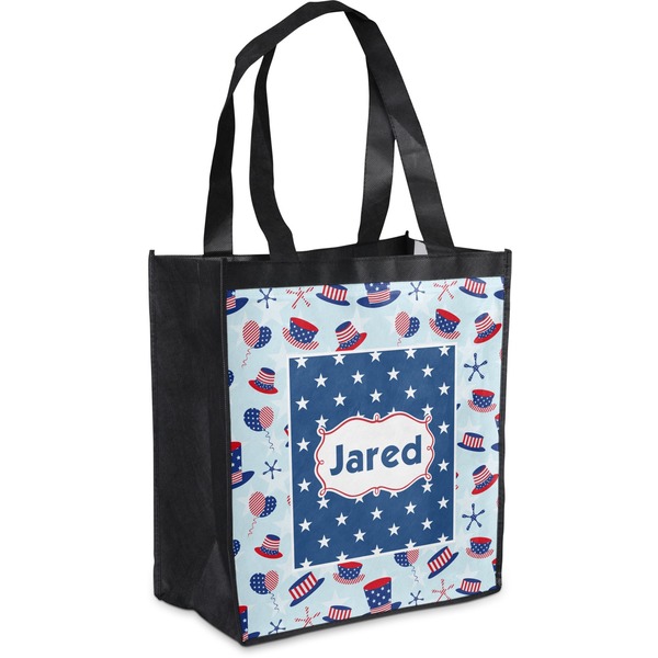 Custom Patriotic Celebration Grocery Bag (Personalized)