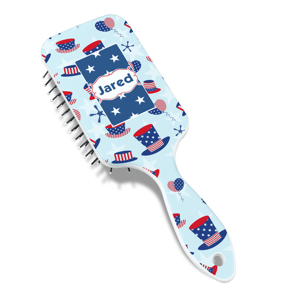 Patriotic Celebration Hair Brush - Angle View