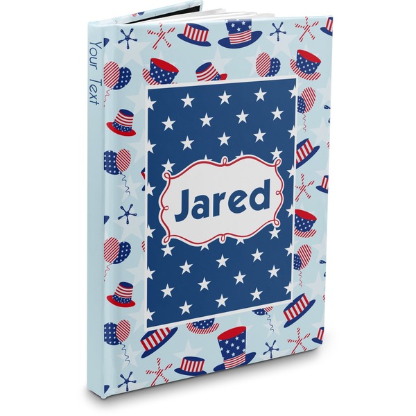 Custom Patriotic Celebration Hardbound Journal (Personalized)
