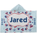 Patriotic Celebration Kids Hooded Towel (Personalized)
