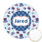Patriotic Celebration Printed Cookie Topper - Round (Personalized)