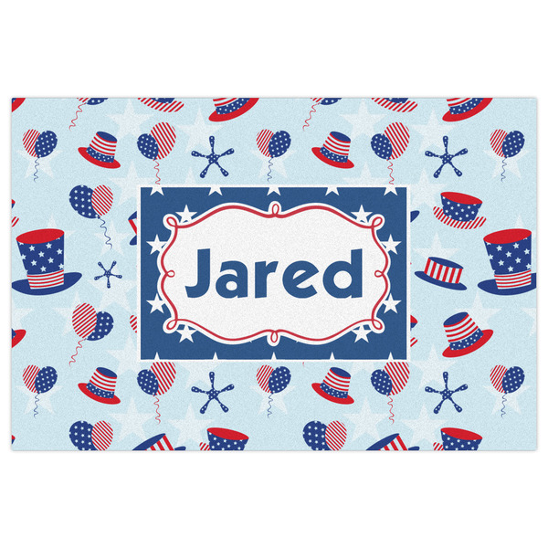 Patriotic Celebration Indoor / Outdoor Rug - 2'x3' - Front Flat