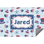 Patriotic Celebration Indoor / Outdoor Rug - 6'x8' w/ Name or Text