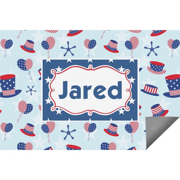 Custom Patriotic Celebration Indoor / Outdoor Rug - 2'x3' (Personalized)