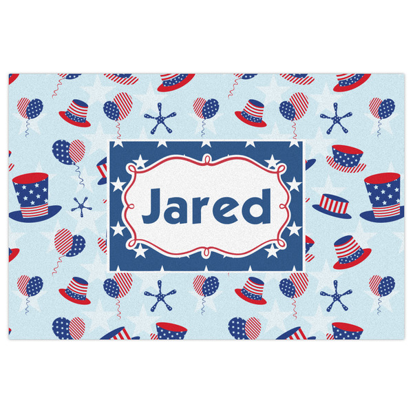 Patriotic Celebration Indoor / Outdoor Rug - 4'x6' - Front Flat