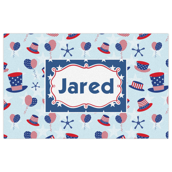 Patriotic Celebration Indoor / Outdoor Rug - 5'x8' - Front Flat