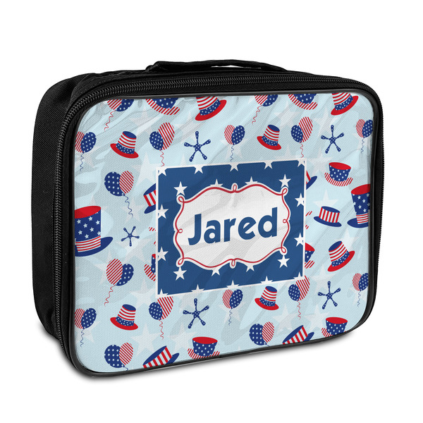 Custom Patriotic Celebration Insulated Lunch Bag (Personalized)