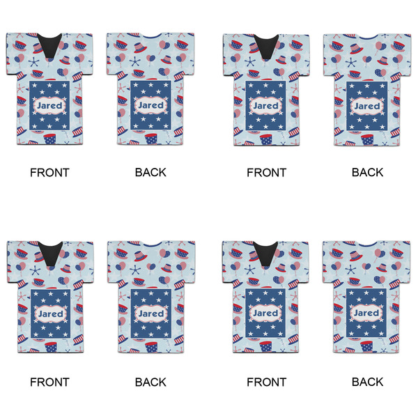 Patriotic Celebration Jersey Bottle Cooler - Set of 4 - APPROVAL