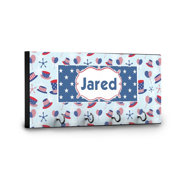 Patriotic Celebration Key Hanger - Front View with Hooks