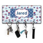 Patriotic Celebration Key Hanger w/ 4 Hooks w/ Name or Text