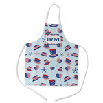 Patriotic Celebration Kid's Apron w/ Name or Text