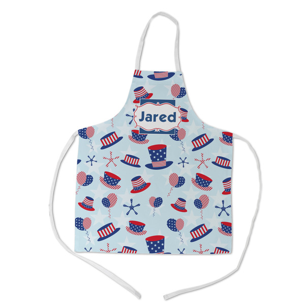 Custom Patriotic Celebration Kid's Apron w/ Name or Text