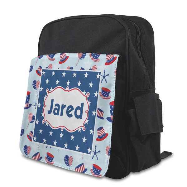 Custom Patriotic Celebration Preschool Backpack (Personalized)