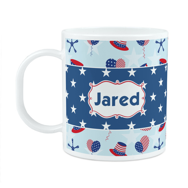 Custom Patriotic Celebration Plastic Kids Mug (Personalized)