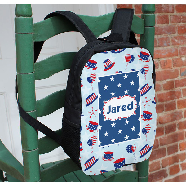 Patriotic Celebration Kids Backpack - In Context