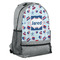 Patriotic Celebration Large Backpack - Gray - Angled View