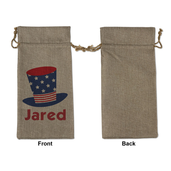 Patriotic Celebration Large Burlap Gift Bags - Front Approval
