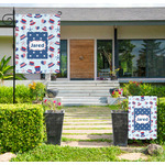 Patriotic Celebration Large Garden Flag - Single Sided (Personalized)
