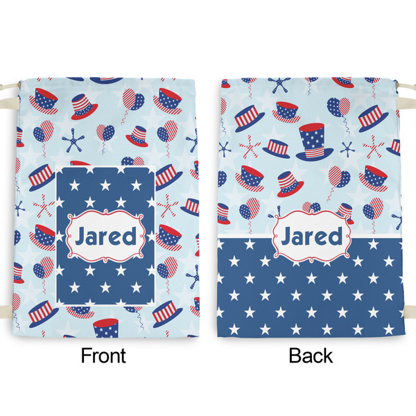 Patriotic Celebration Large Laundry Bag - Front & Back View