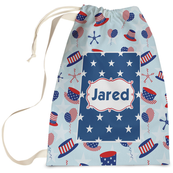 Custom Patriotic Celebration Laundry Bag (Personalized)