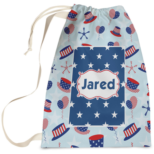 Custom Patriotic Celebration Laundry Bag - Large (Personalized)