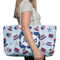 Patriotic Celebration Large Rope Tote Bag - In Context View