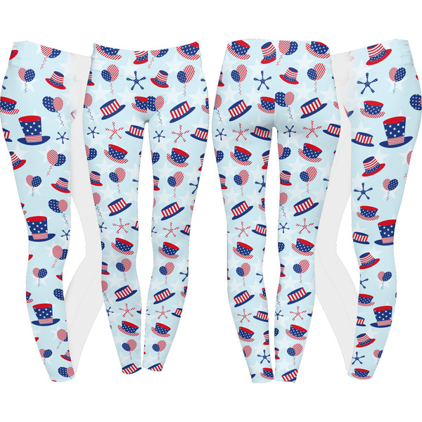 Patriotic Celebration Leggings Turn Around - Apvl