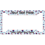 Patriotic Celebration License Plate Frame - Style A (Personalized)