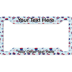 Patriotic Celebration License Plate Frame - Style A (Personalized)