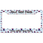 Patriotic Celebration License Plate Frame - Style B (Personalized)