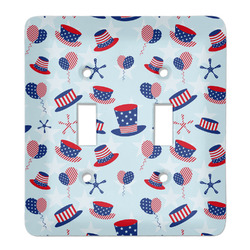 Patriotic Celebration Light Switch Cover (2 Toggle Plate)
