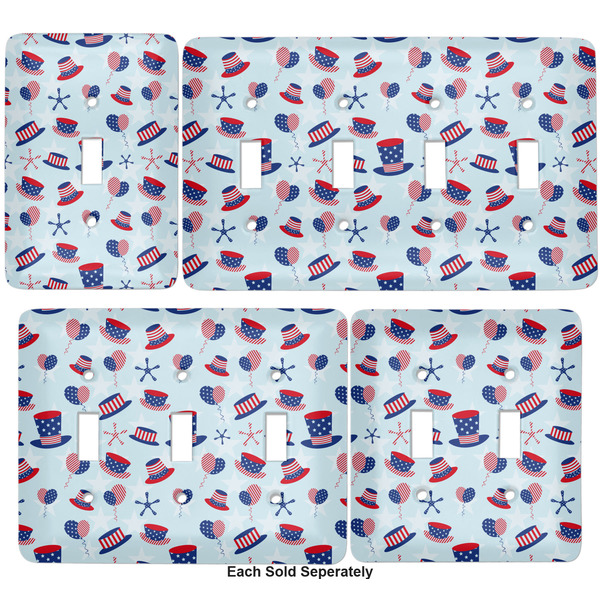 Patriotic Celebration Light Switch Covers all sizes