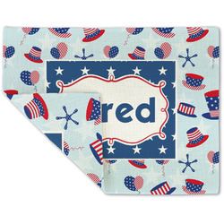 Patriotic Celebration Double-Sided Linen Placemat - Single w/ Name or Text