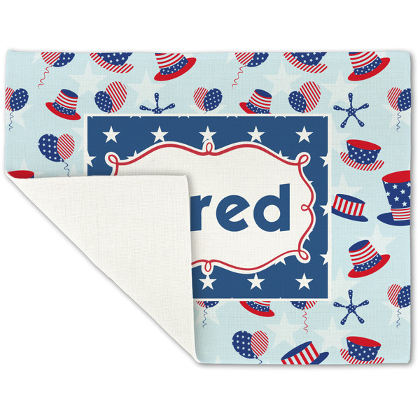 Patriotic Celebration Linen Placemat - Folded Corner (single side)