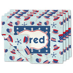 Patriotic Celebration Linen Placemat w/ Name or Text