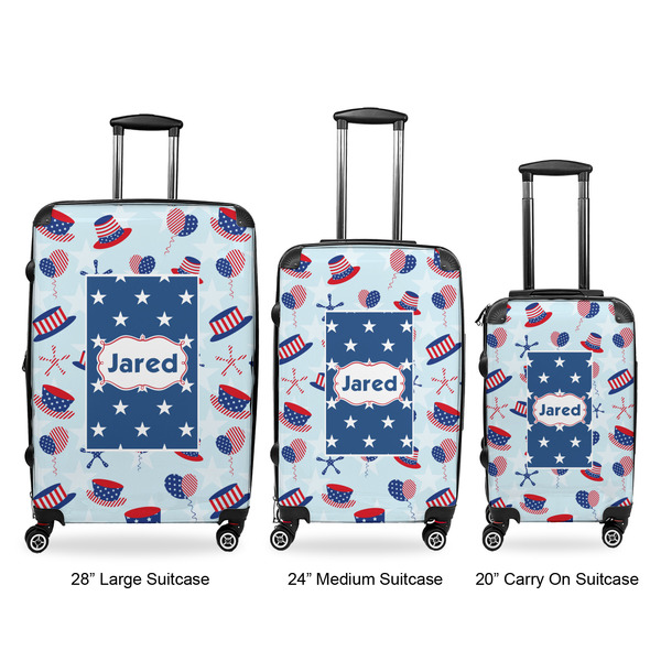 Patriotic Celebration Luggage Bags all sizes - With Handle